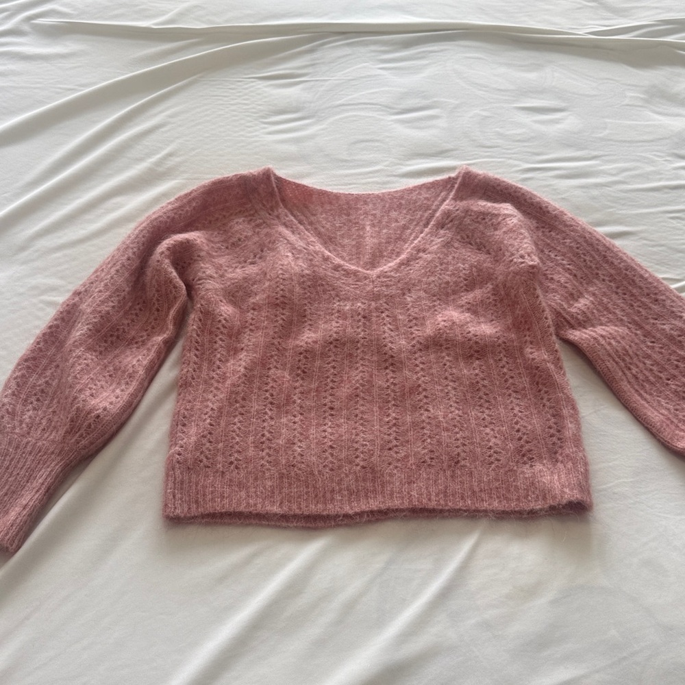 Sezane Rosa Jumper Bois De Rose Clair - Size M